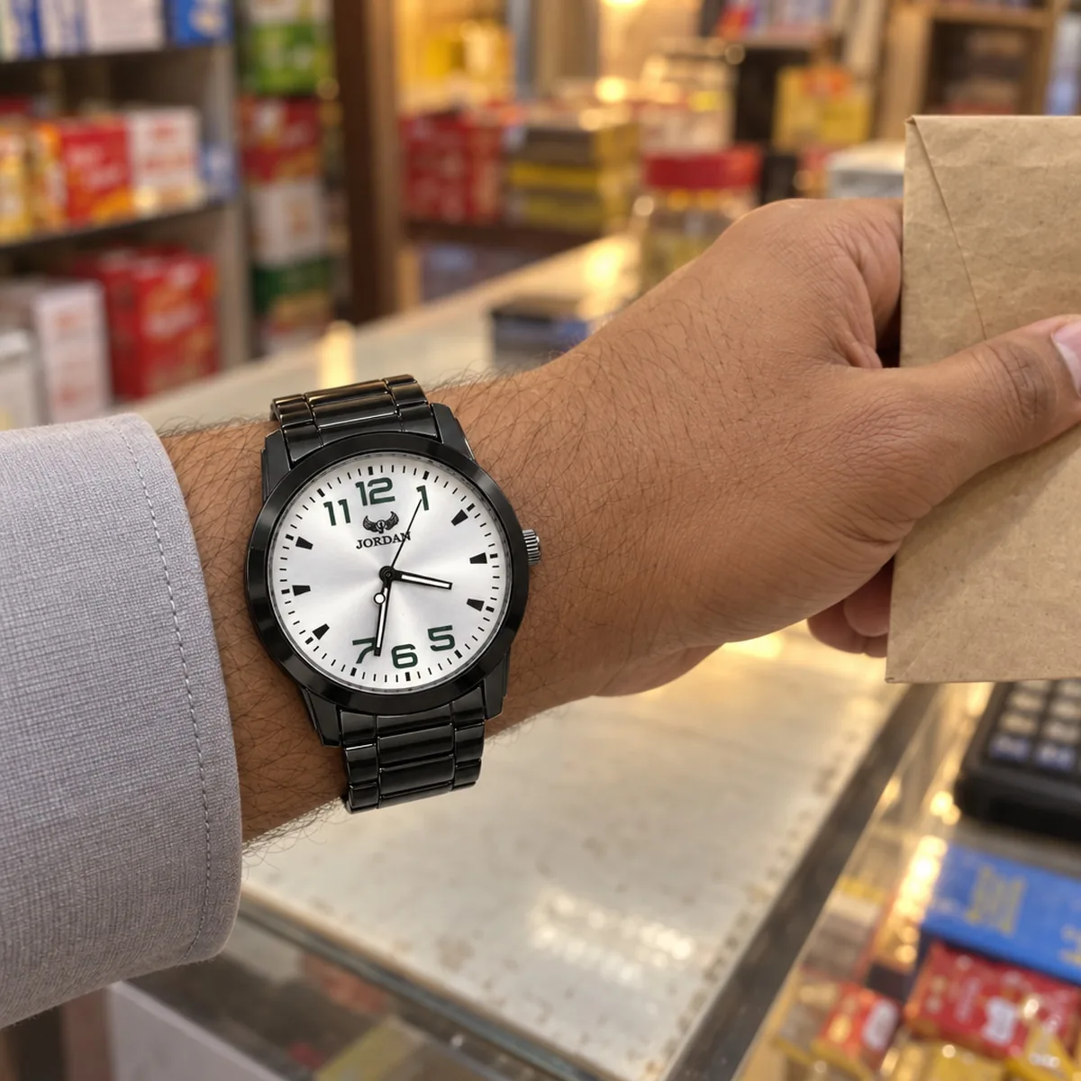 Stealth Field White, wrist