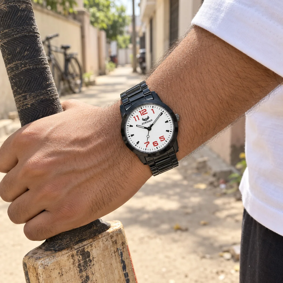 Stealth Field Red, wrist