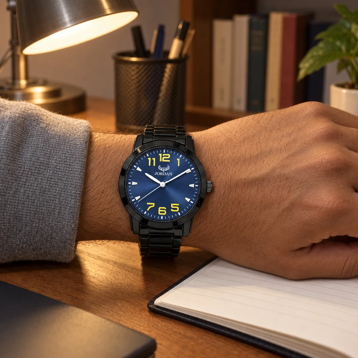 Stealth Field Blue, wrist