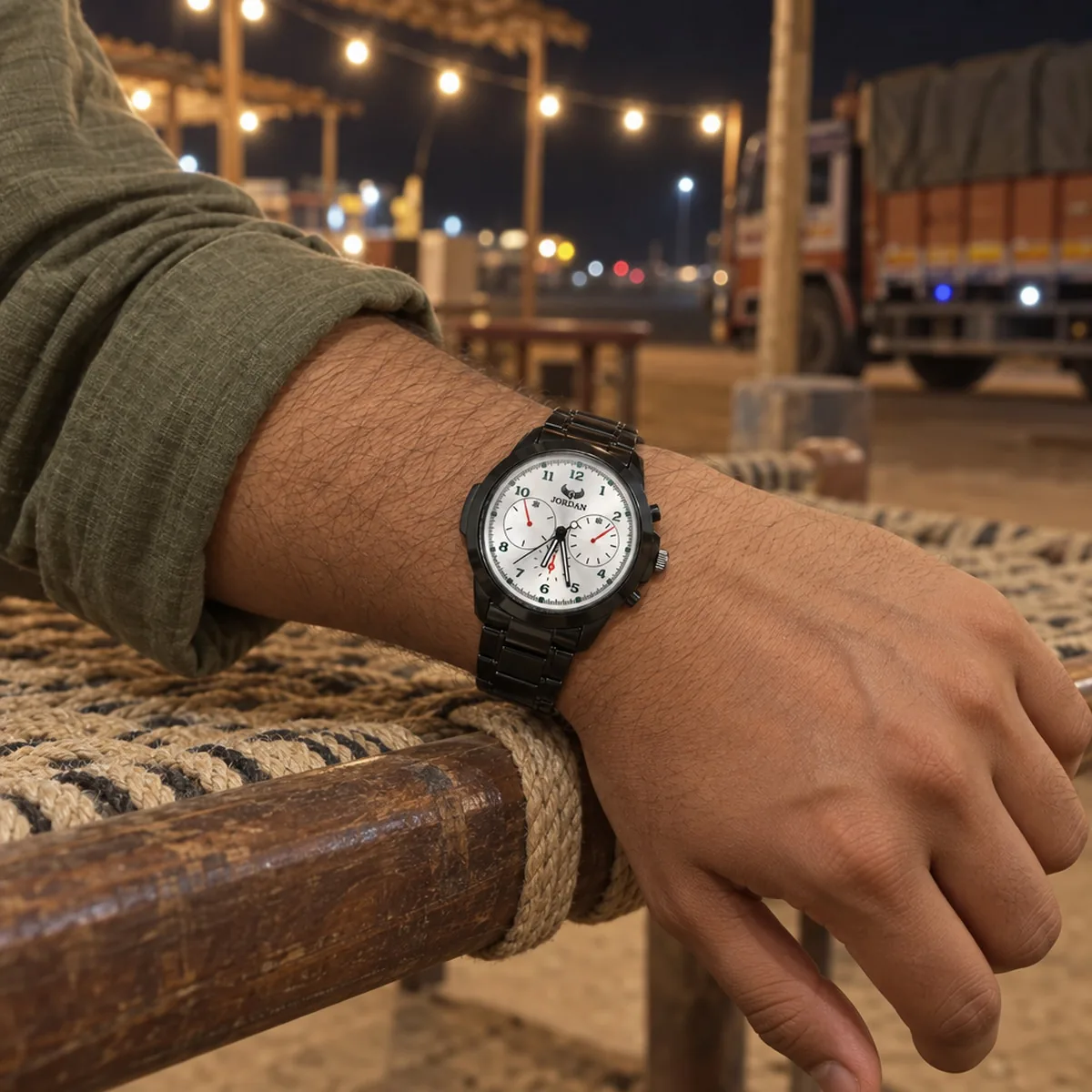 Stealth Pilot White, wrist