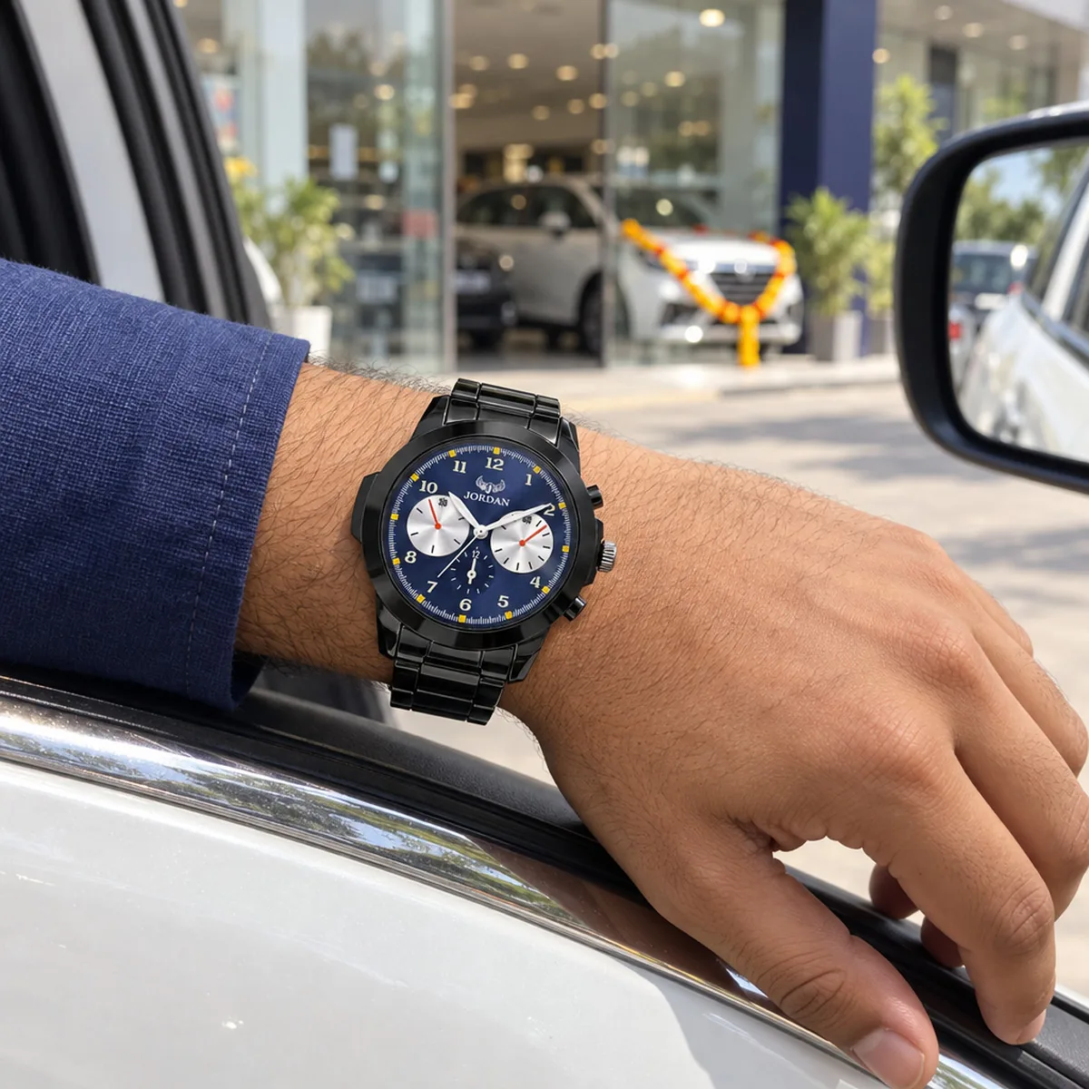 Stealth Pilot Blue, wrist