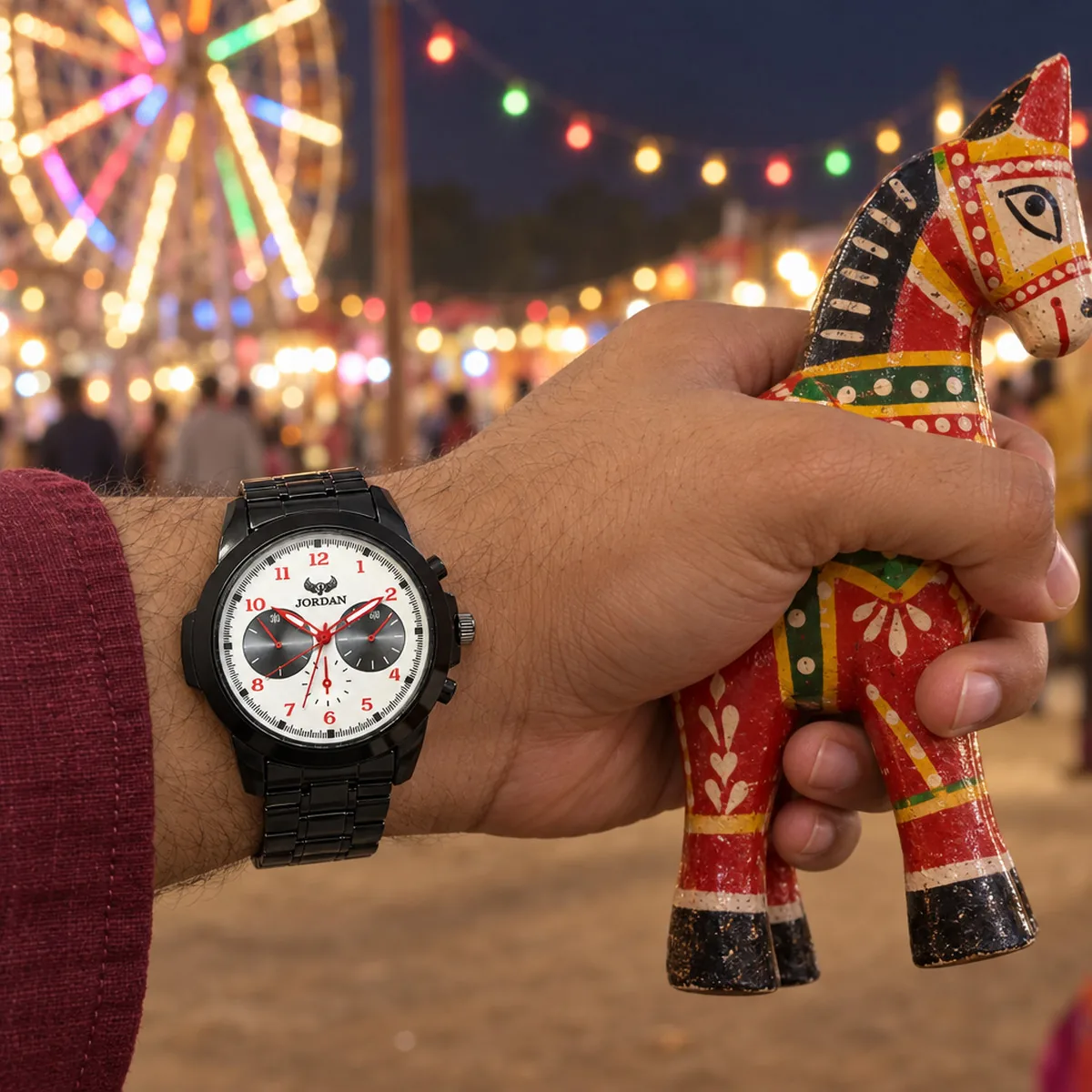Stealth Pilot Red, wrist