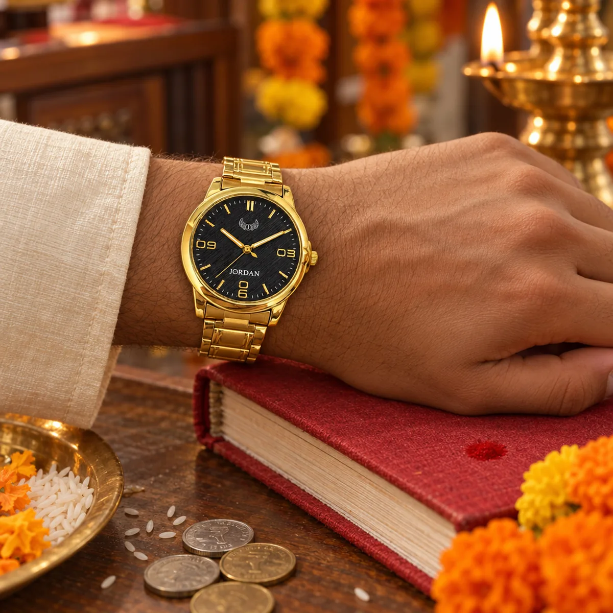Gold Classic Black, wrist