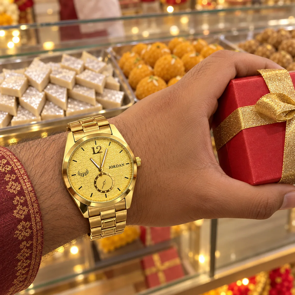 Gold Lattice, wrist