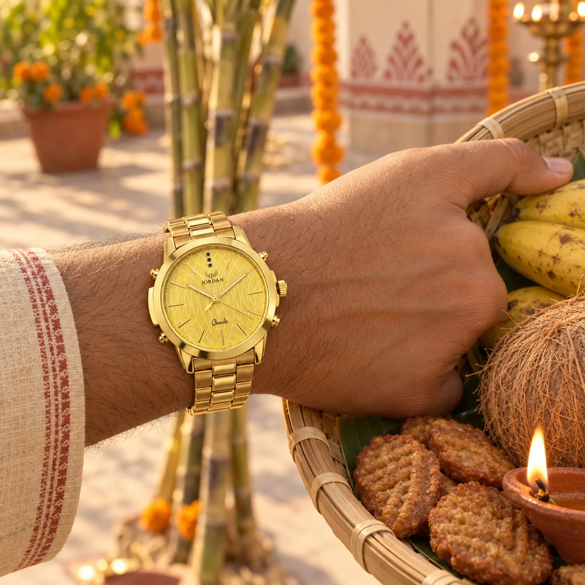 Gold Weave, wrist