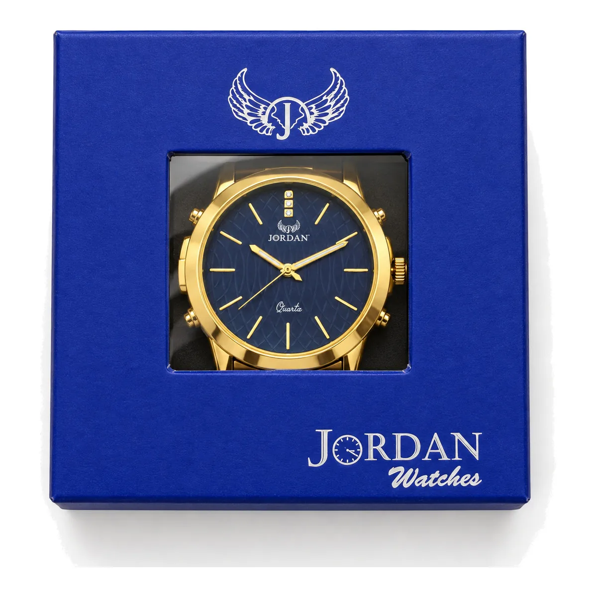 Gold Weave Blue, box