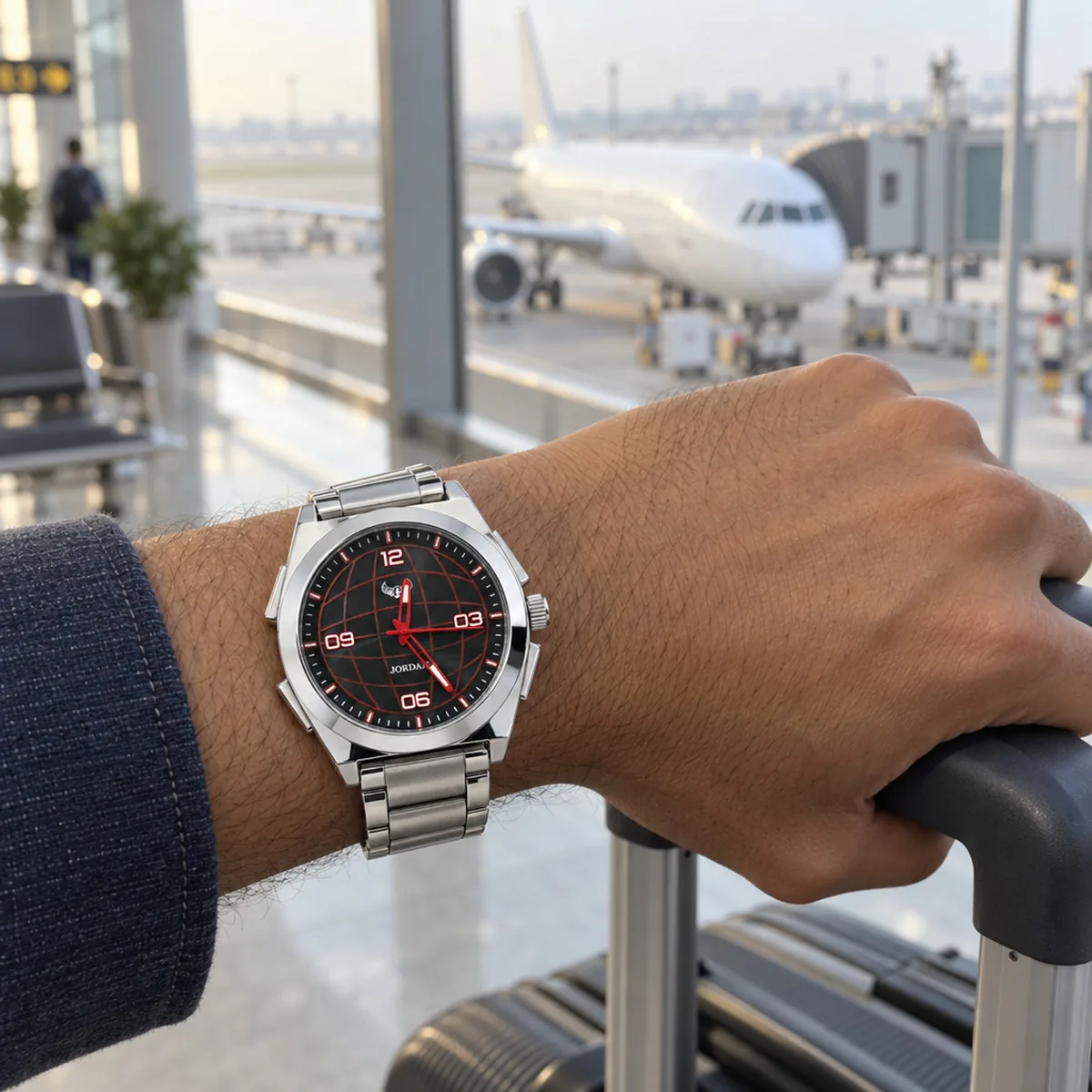 Steel Globe, wrist