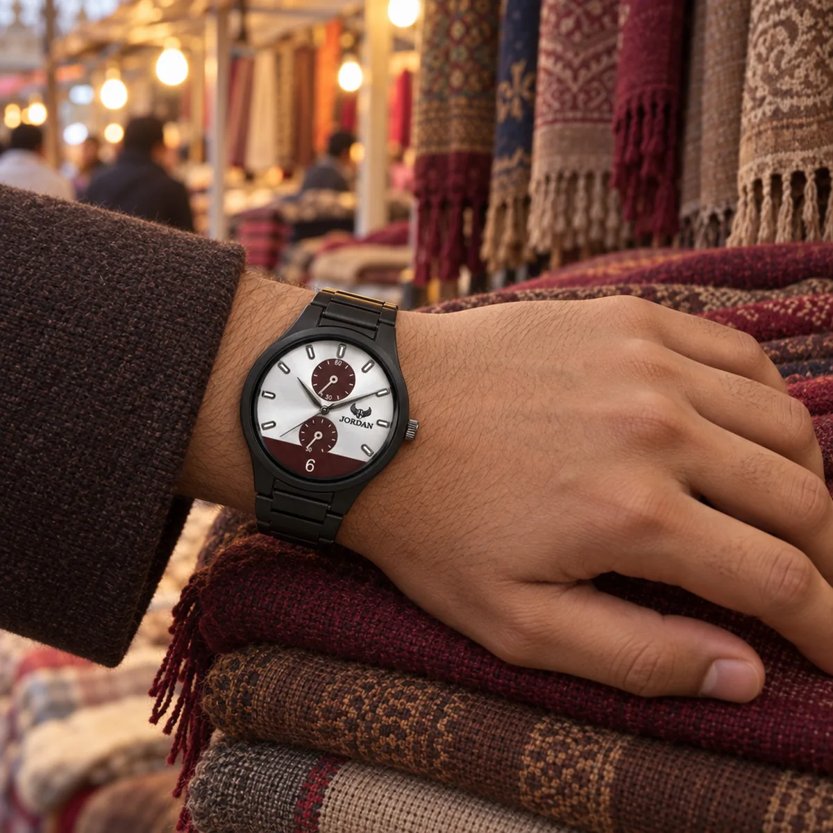 Stealth Split Maroon, wrist