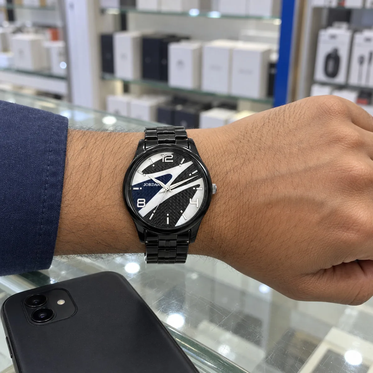 Stealth Arc Blue, wrist
