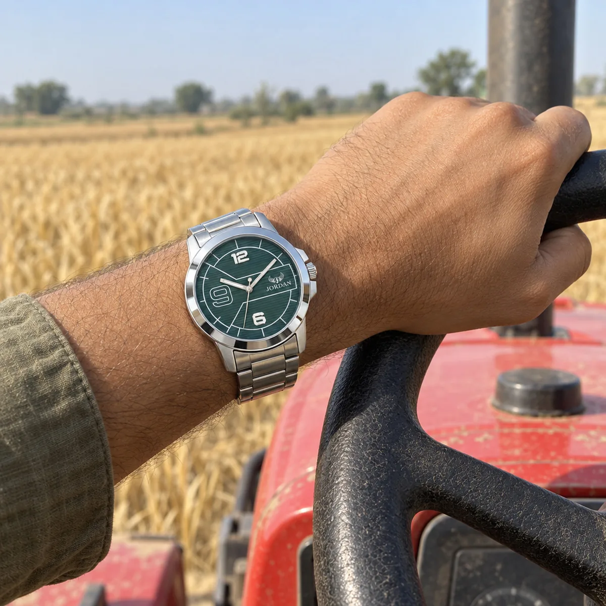 Steel Panel Green, wrist