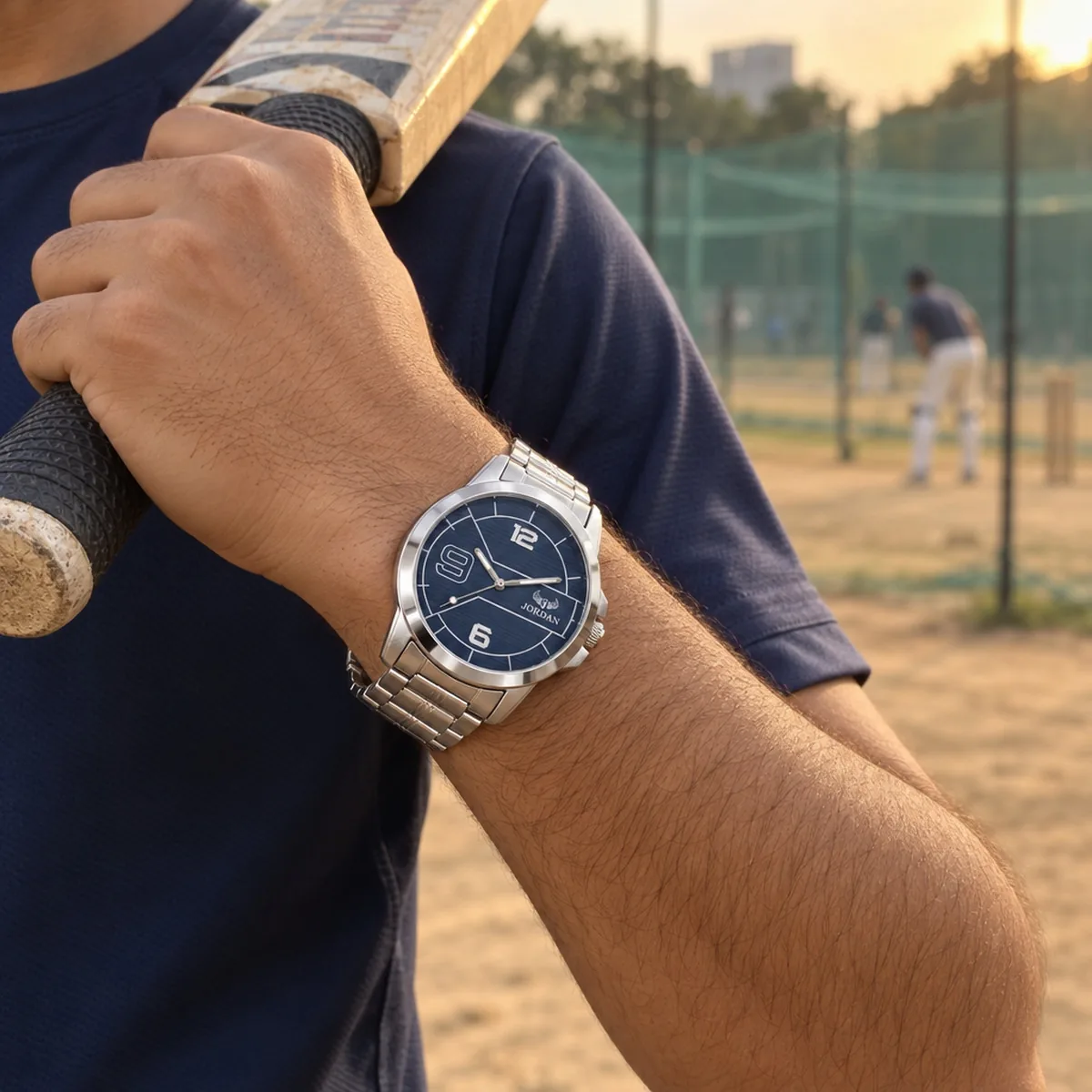 Steel Panel Blue, wrist